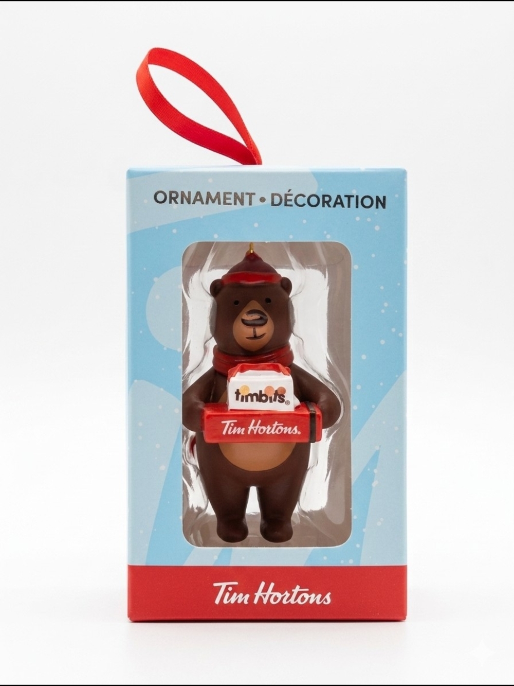 Tim Hortons 2025 Timbits Bear Holiday Ornament New In Package
